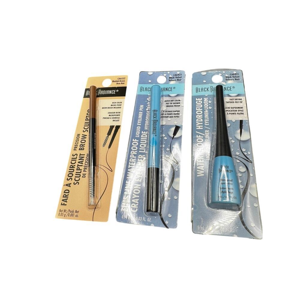 NWT Set of brow liner, liquid eyeliner in bottle, & liquid eyeliner pen